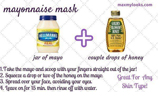 DIY mayonnaise mask